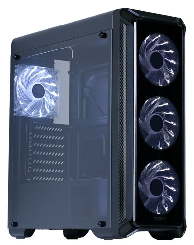Корпус Miditower Zalman "i3 Edge", ATX, черный