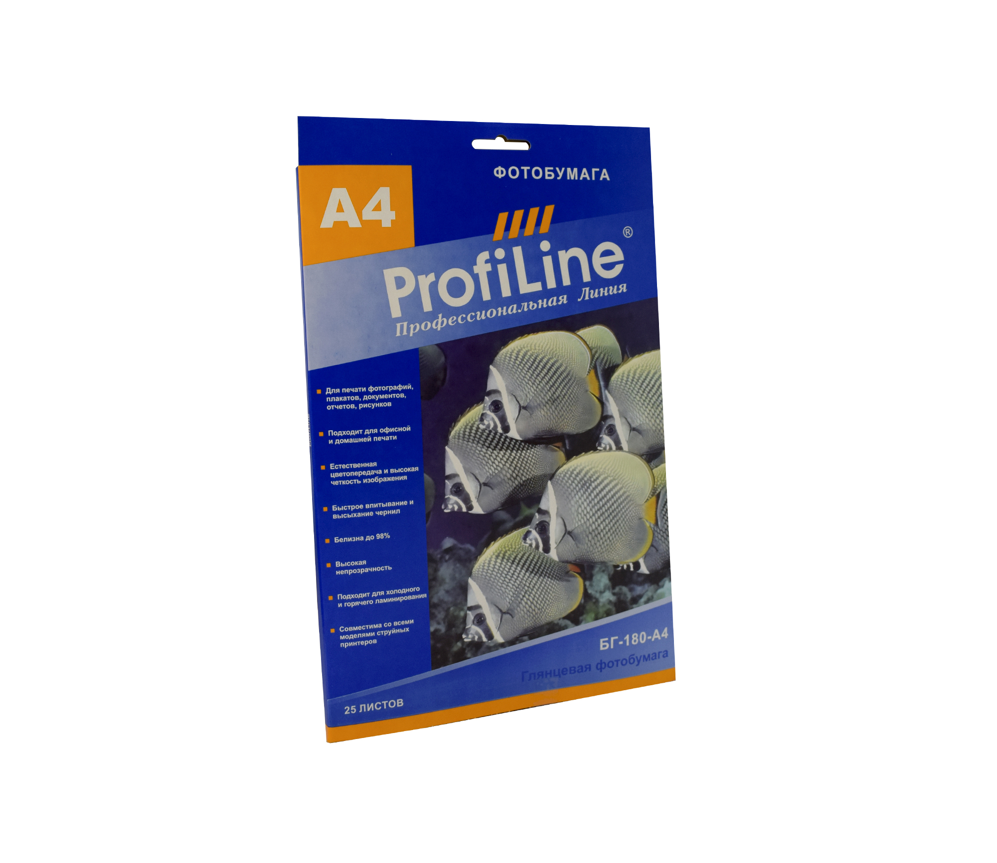 Бумага для фото-печати ProfiLine "БГ-180-А4-25"
