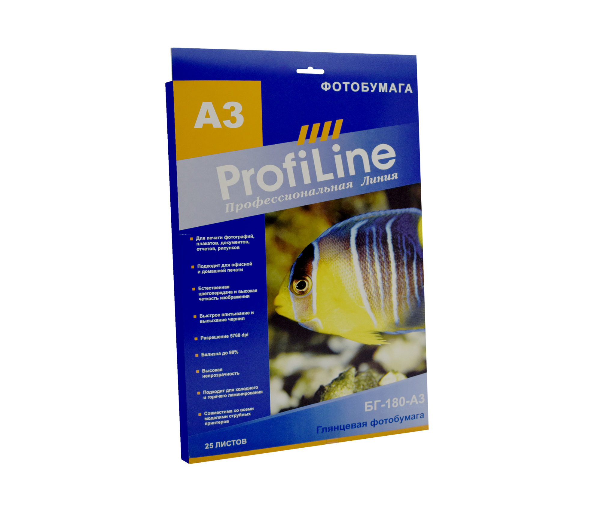 Бумага для фото-печати ProfiLine "БГ-180-А3-25"